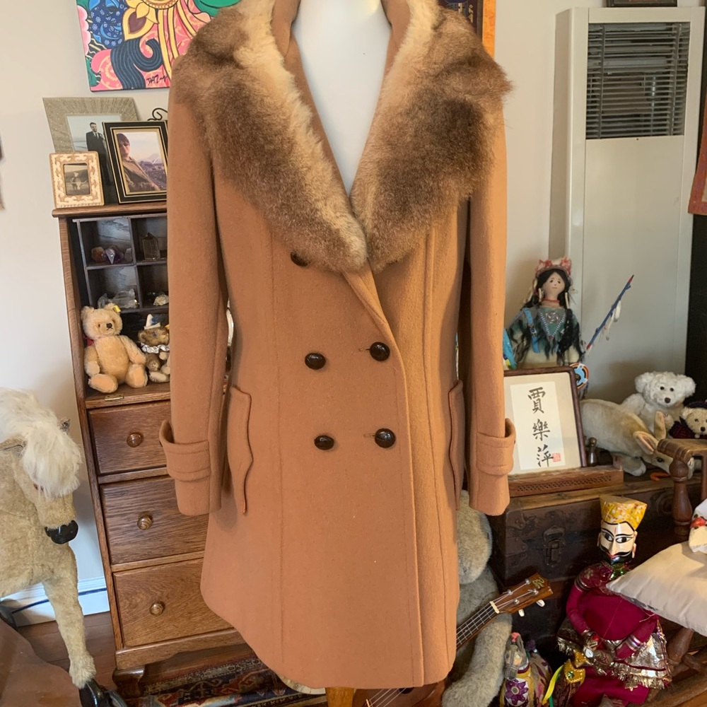 Vintage Sears coat with fur collar